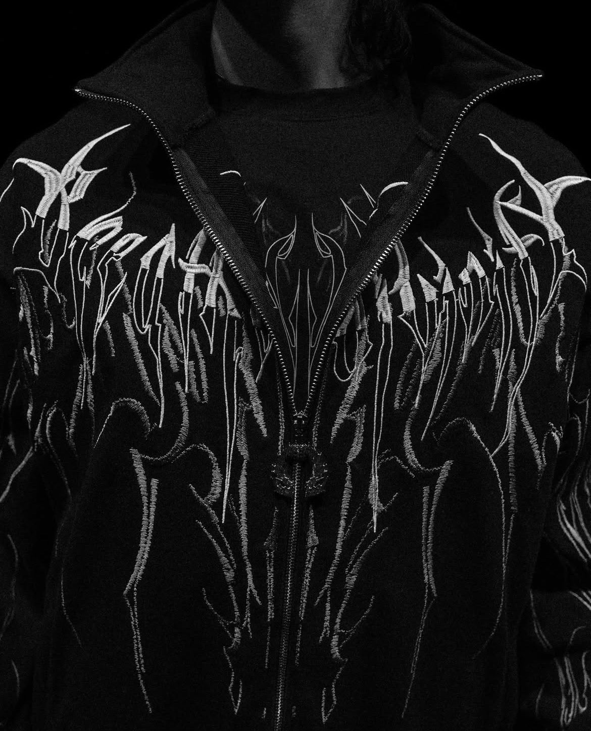 Mens Oversized Zip-Up Jacket