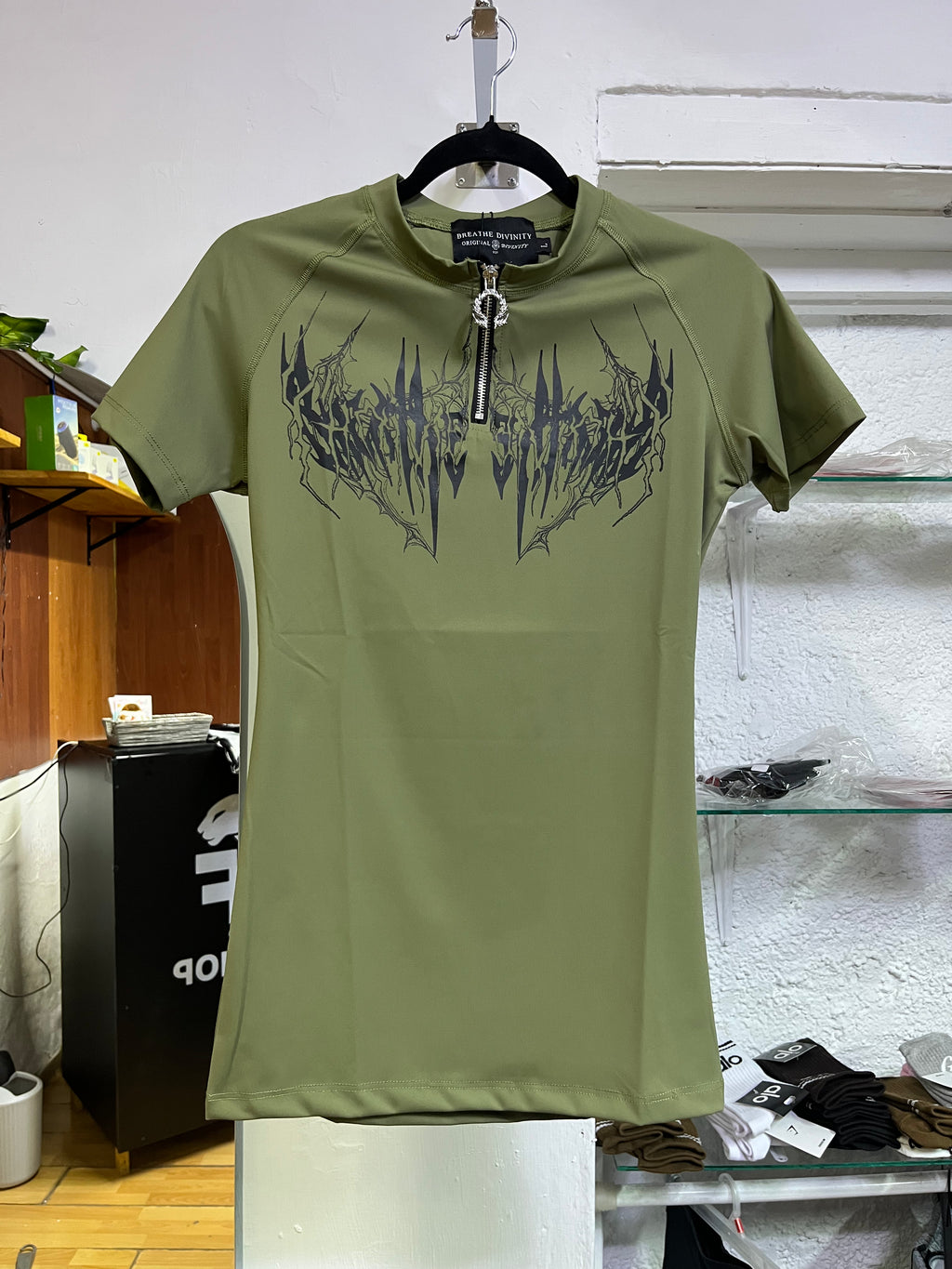 Mens Void Tech Shortsleeve Zip-Up Compression