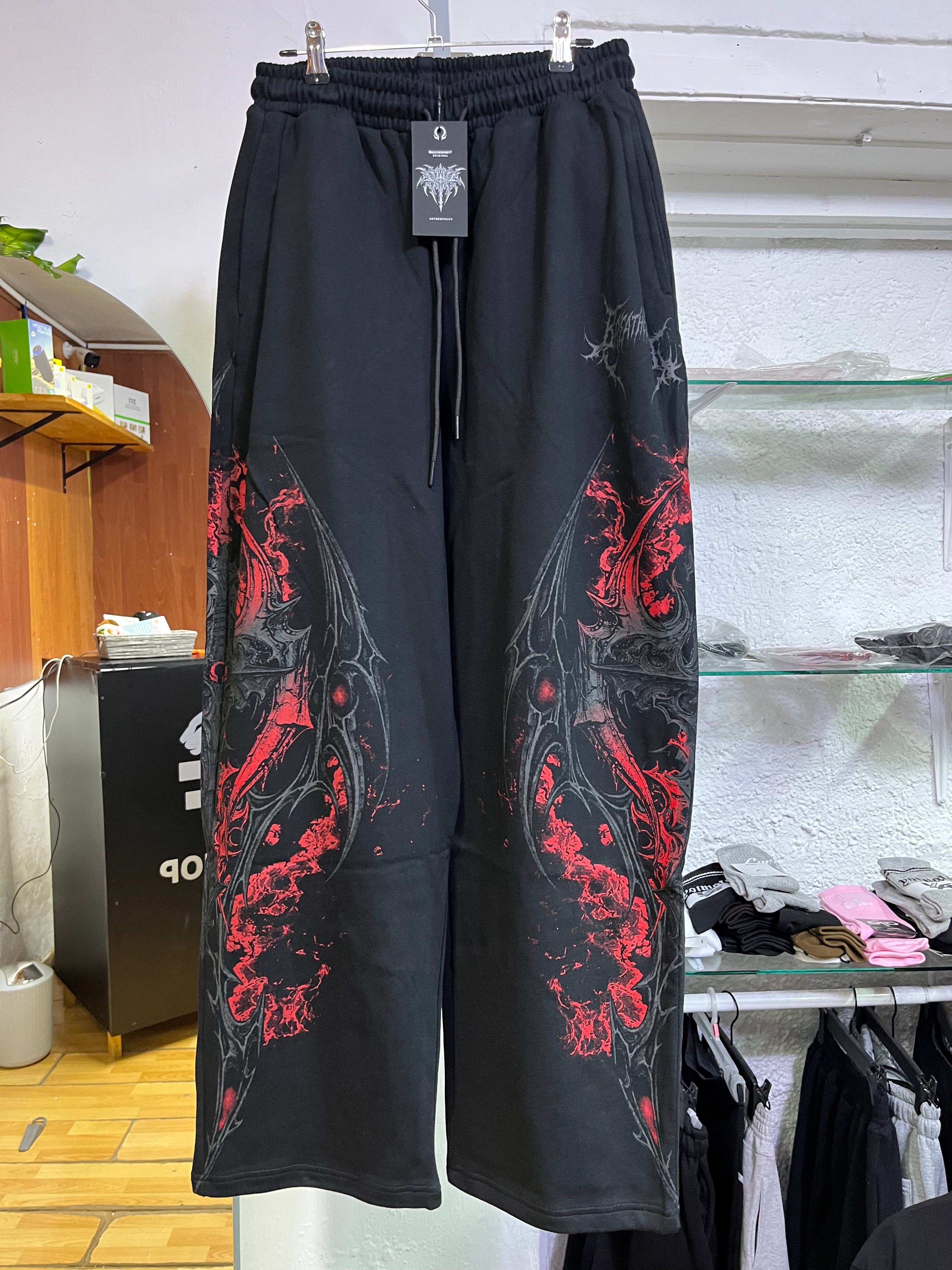 Mens Uncuffed Luxury Sweatpants