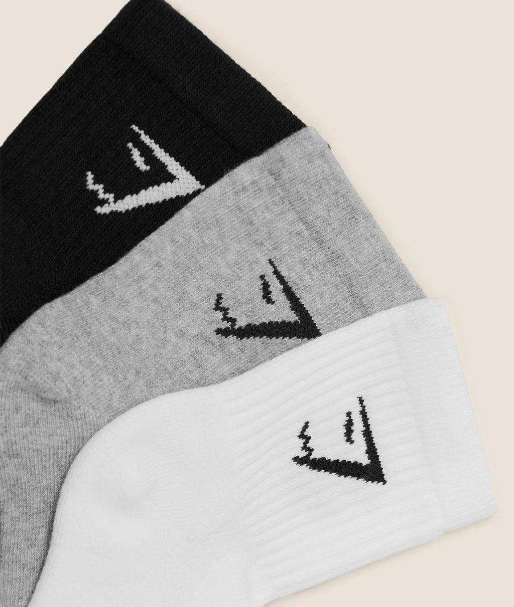 Gymshark Crew Socks 3pk