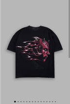 Sith Inferno Grunge Mid Legngth Raw Hem Tee