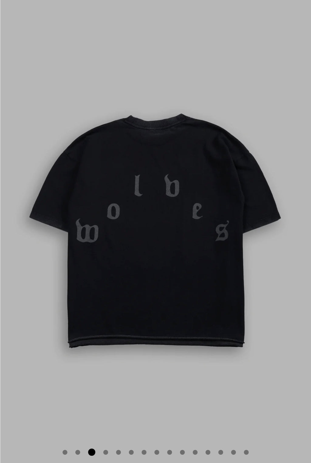 Sith Inferno Grunge Mid Legngth Raw Hem Tee