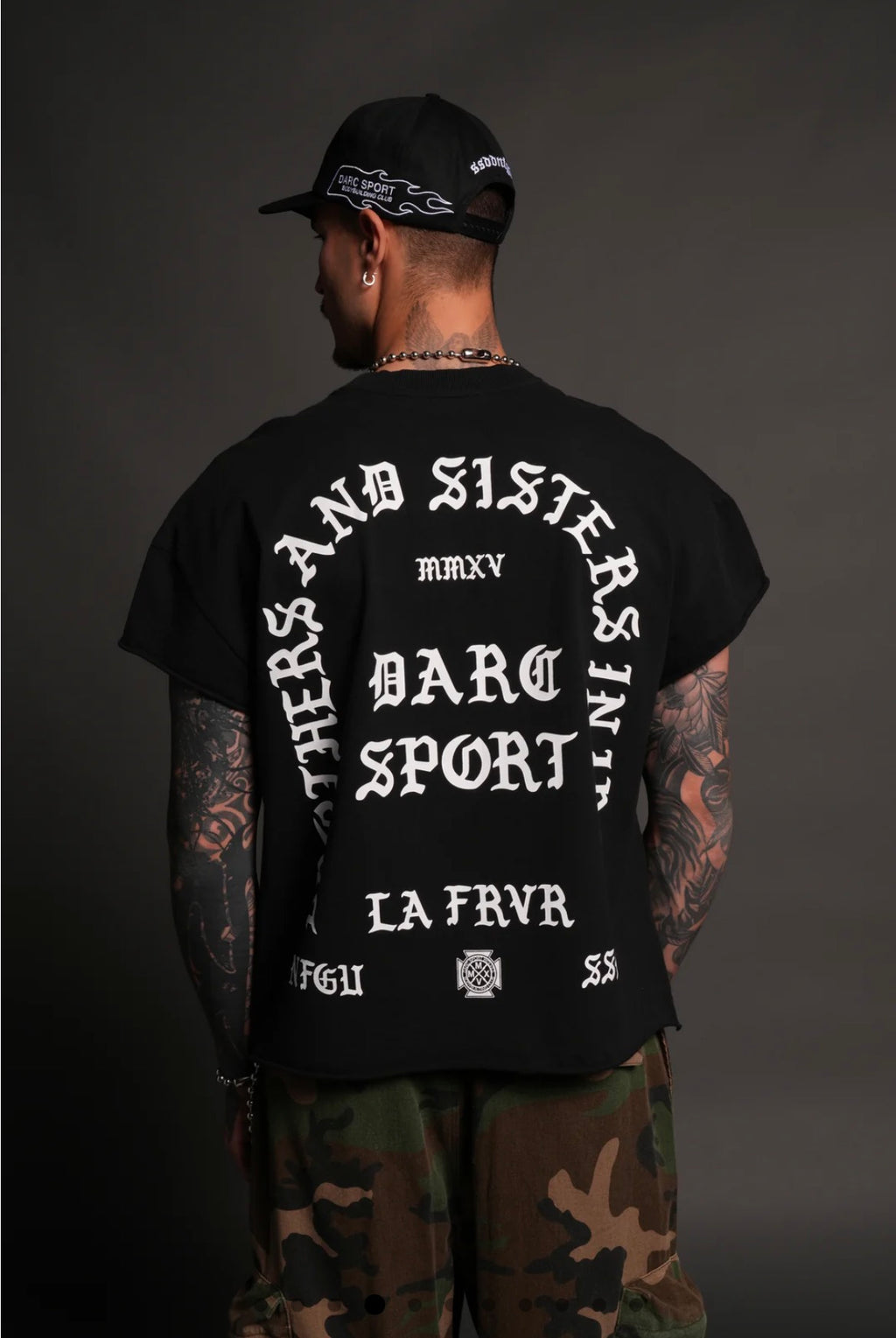La Cherub Grunge Mid Lengt Raw Hem Cap Sleeve Tee