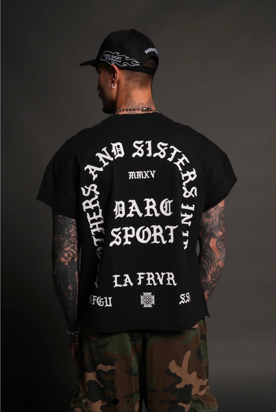 La Cherub Grunge Mid Lengt Raw Hem Cap Sleeve Tee