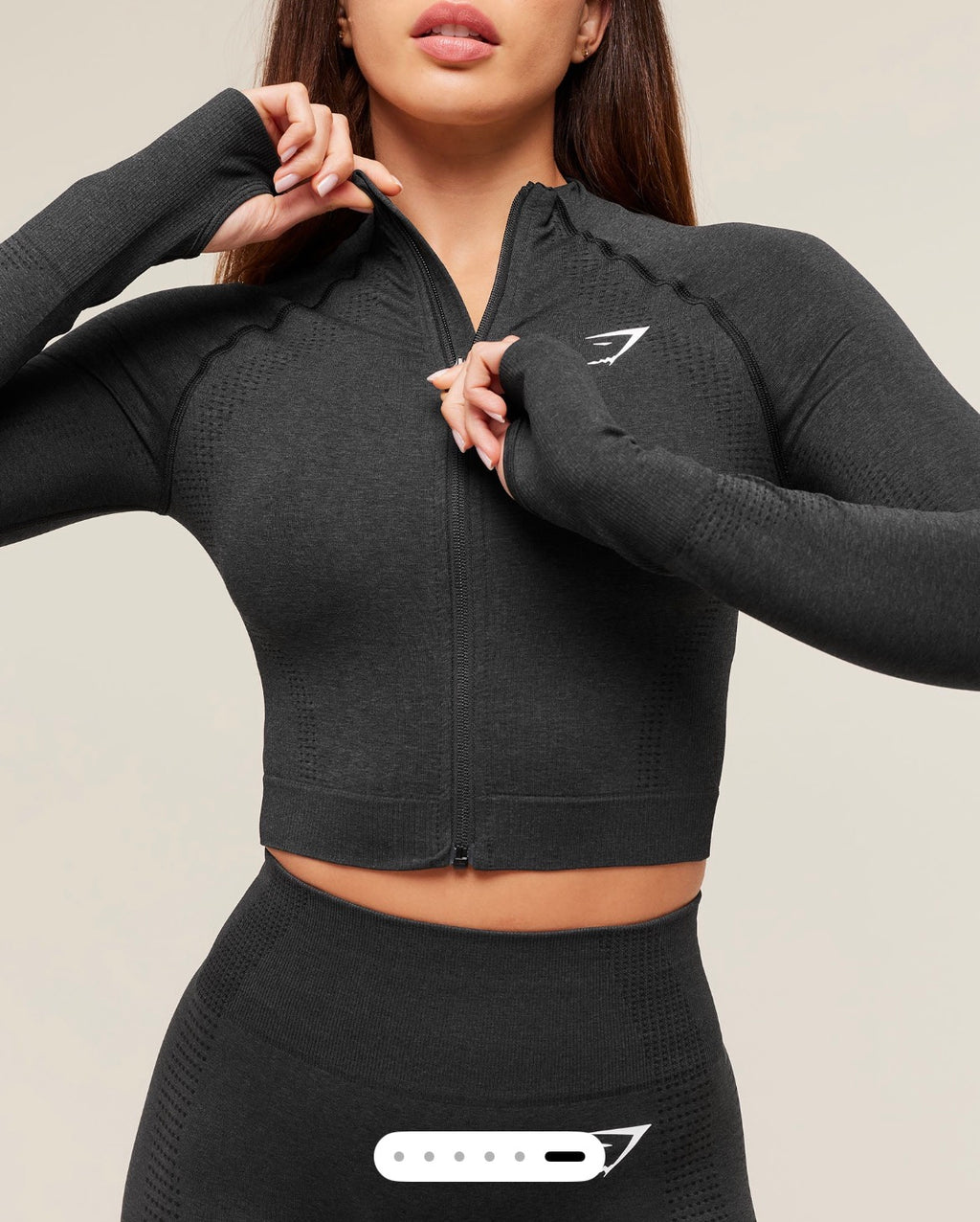 Gymshark Vital Samless 2.0 Midi Zip Up Jacket