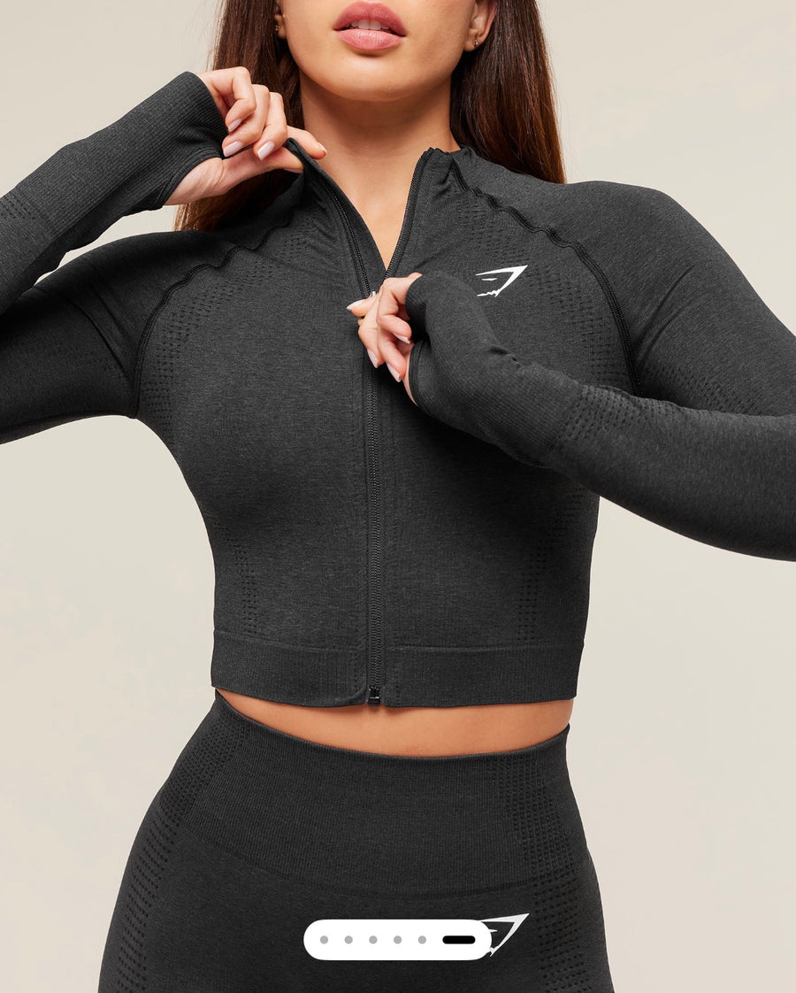 Gymshark Vital Samless 2.0 Midi Zip Up Jacket