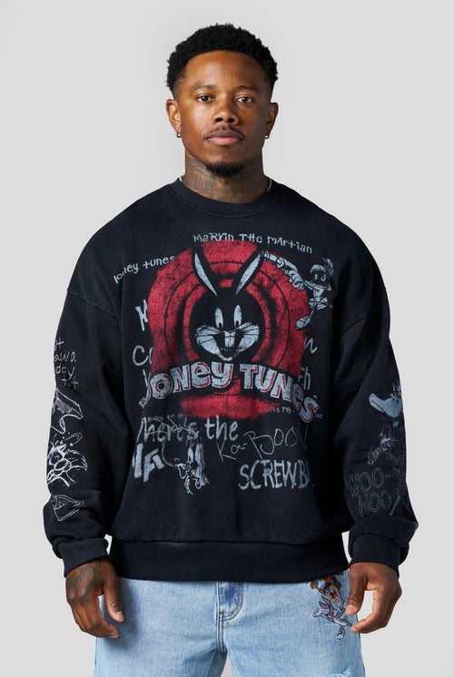 5256-Looney Tunes Graffiti Crewnecks
