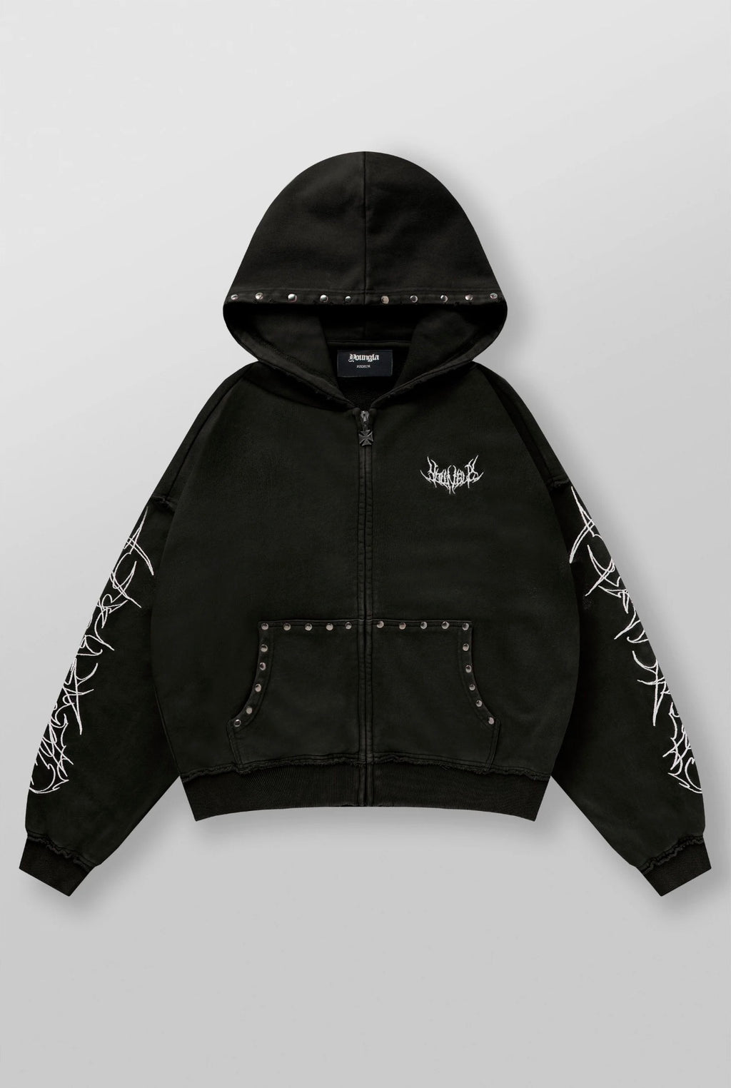 5232-Tribal Stud Zip-Ups