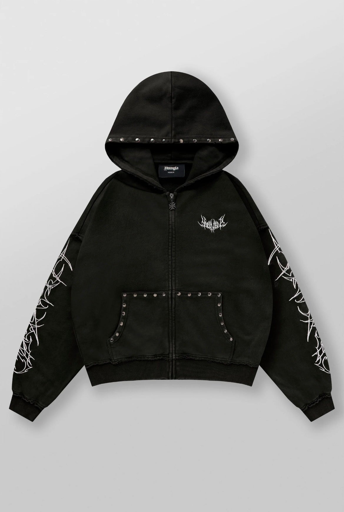 5232-Tribal Stud Zip-Ups