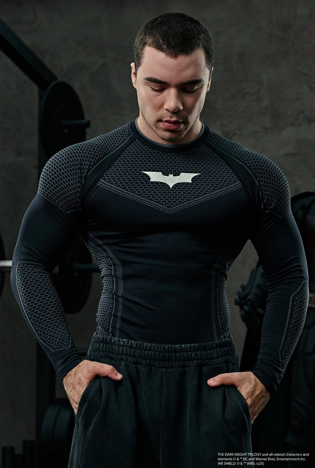 8004-Batman Compression Longsleeves