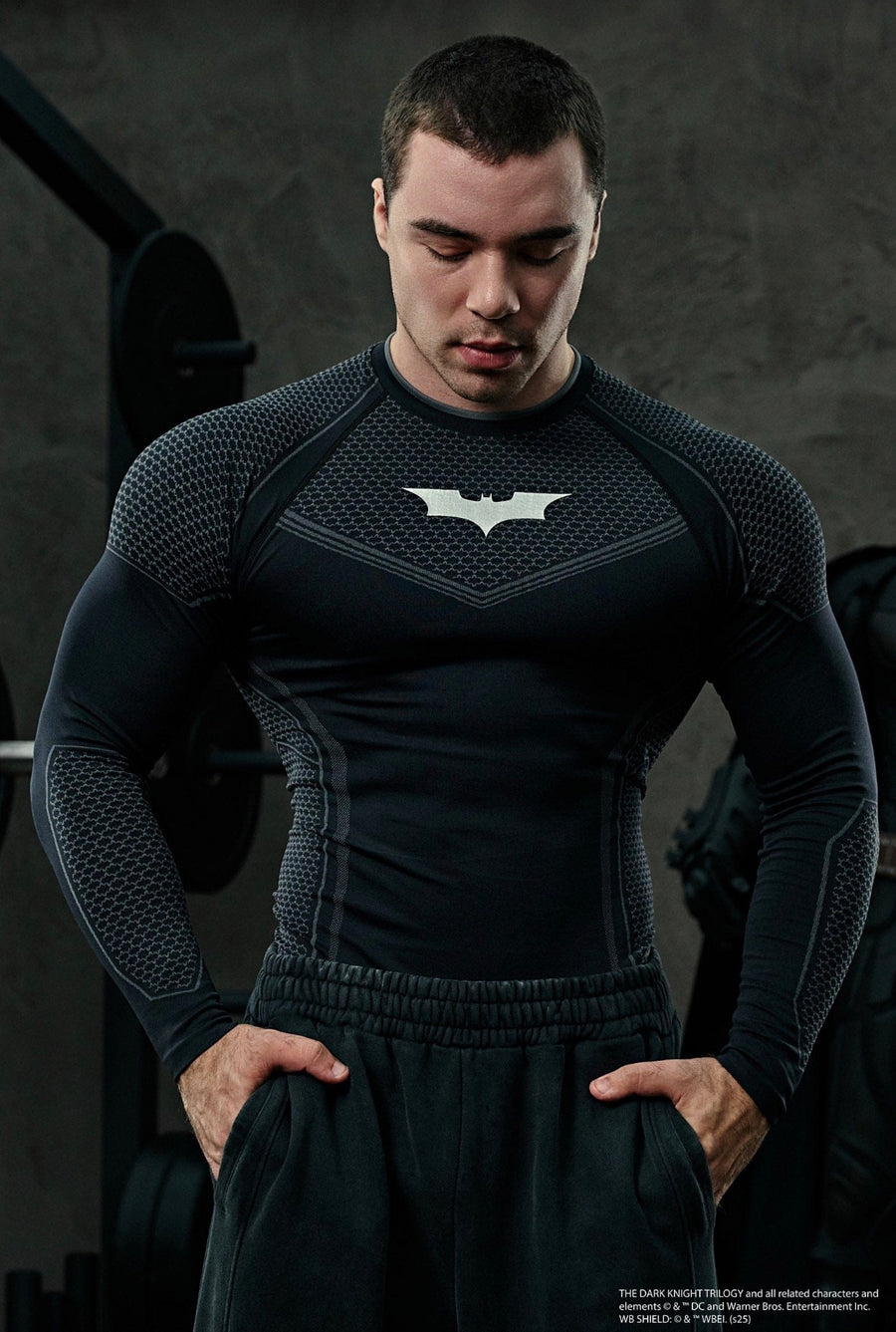 8004-Batman Compression Longsleeves