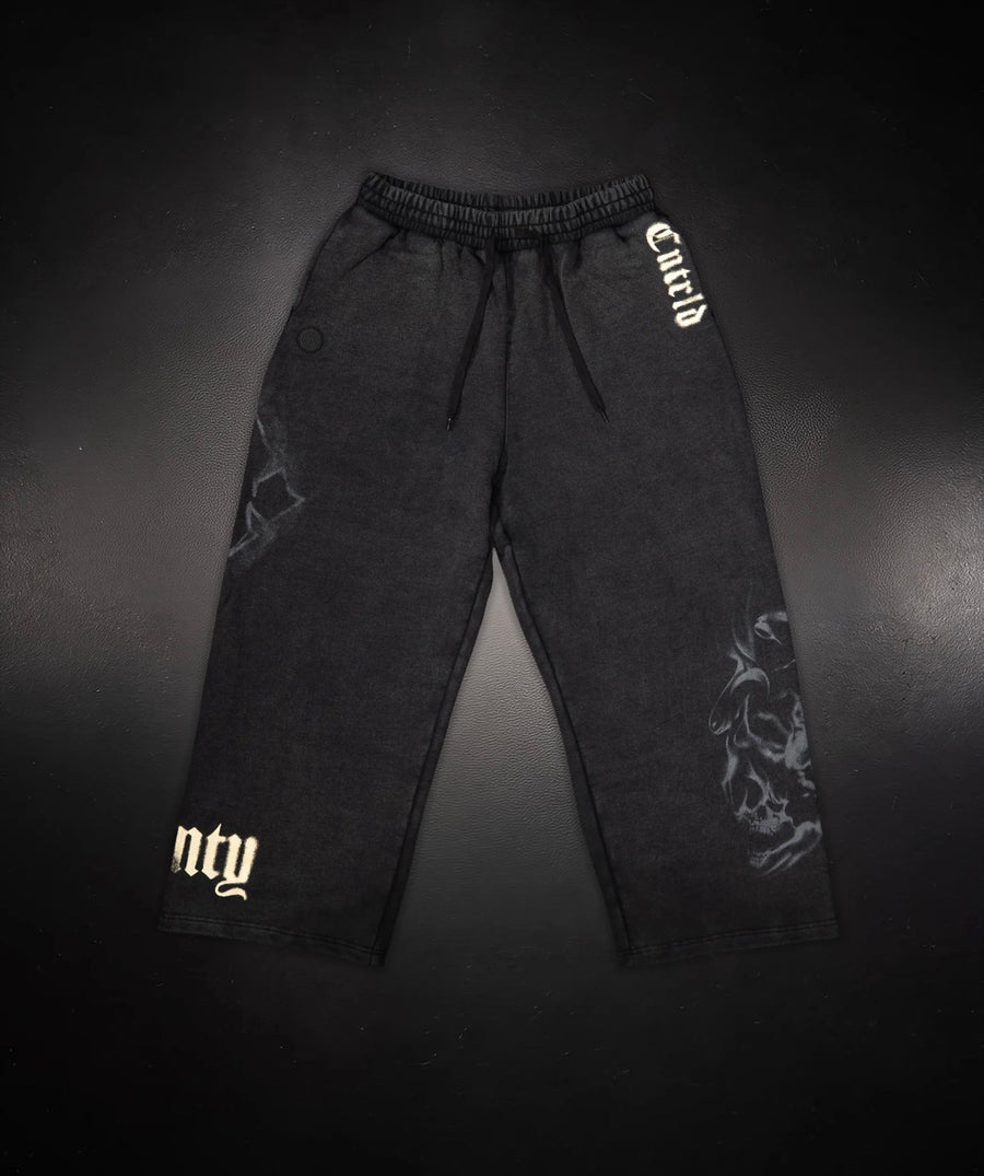 Wide Leg Sweats Black