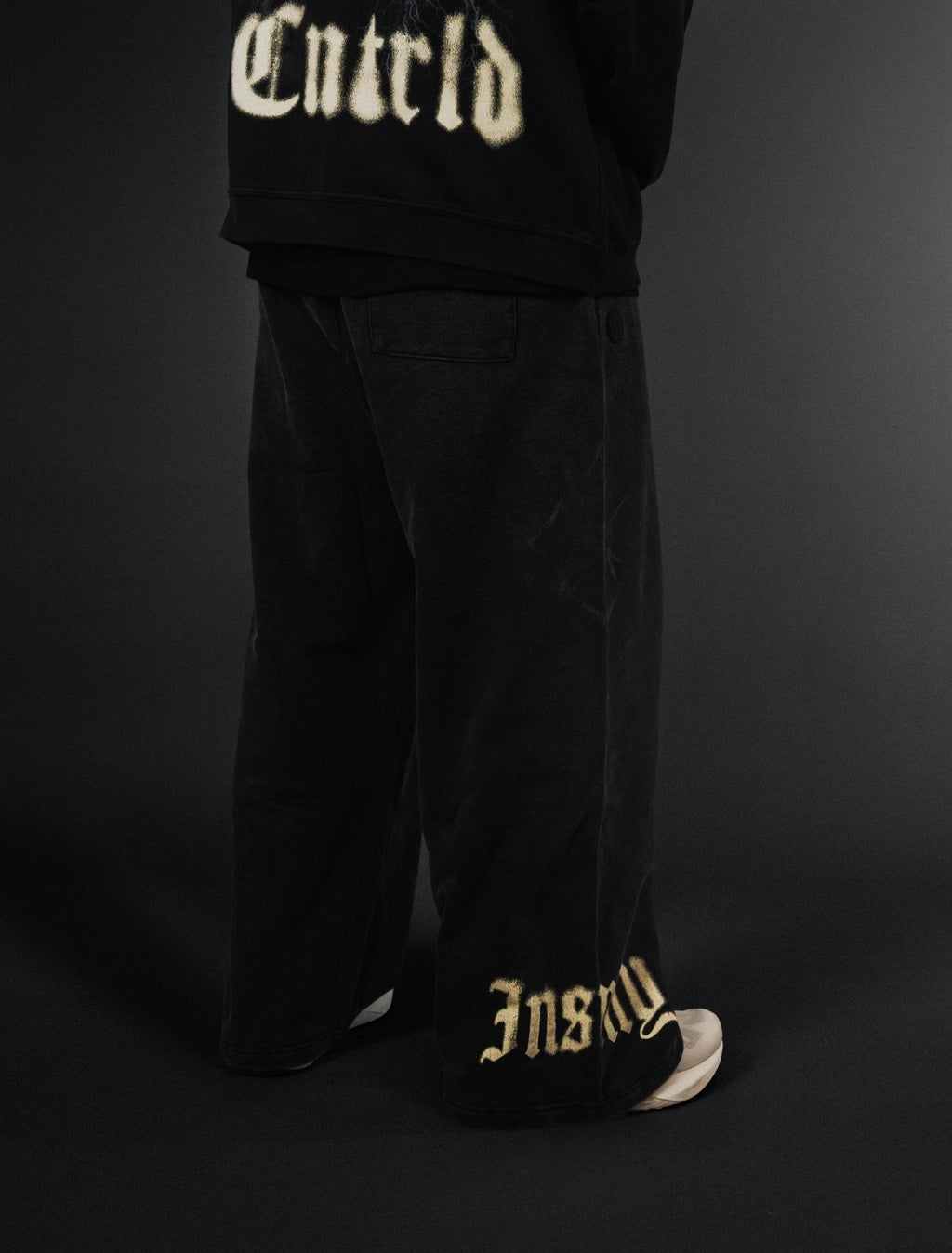 Wide Leg Sweats Black