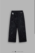 Stud Web Bigelow Sweat Pants in Black Sun Fade