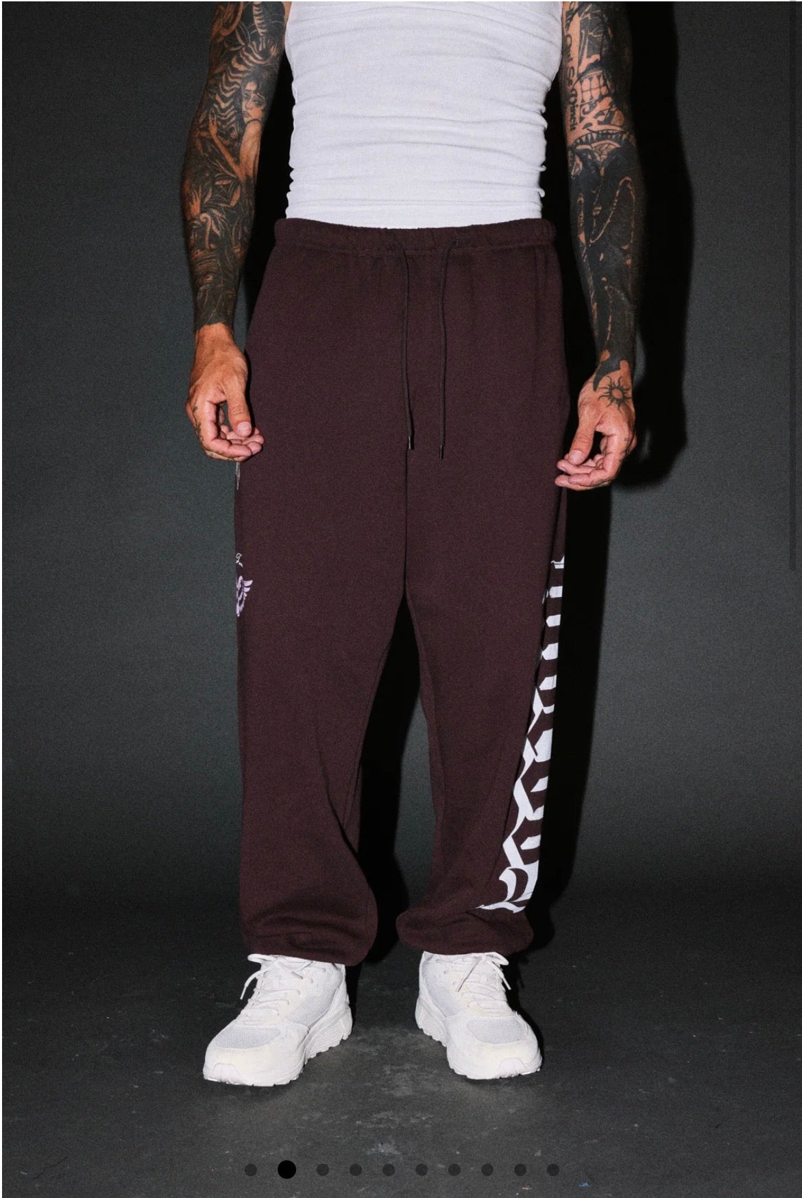 Free Will V2 Lightweight Lounger Sweat Pants in Darc Garnet