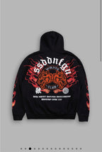 Wolves Club Oni Inferno Pierce Hoodie in Black