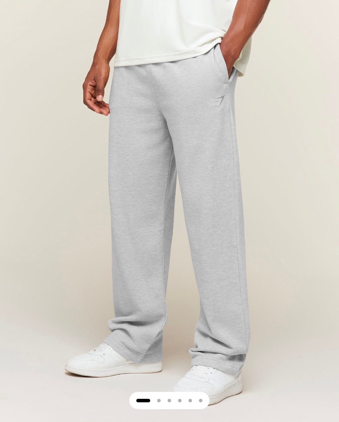 Gymshark Campus Crest Wide Leg Sweatpant