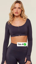 Gymshark Flow Long Sleeve Crop Top With Cups (2)